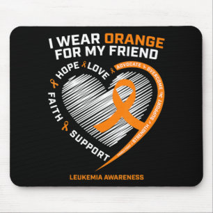 Alfombrilla De Ratón Naranja Leucemia Awareness Frits Gifts Hombres Muj