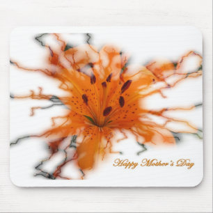 Alfombrilla De Ratón Naranja Lily Mousepad