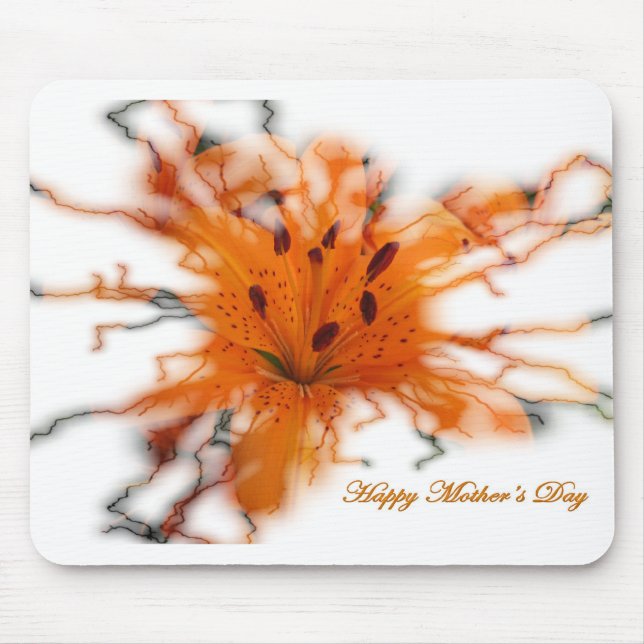Alfombrilla De Ratón Naranja Lily Mousepad (Frente)
