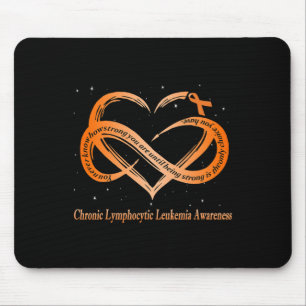 Alfombrilla De Ratón Naranja Para Leucemia Linfocítica Crónica Warri