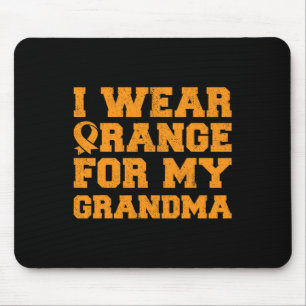 Alfombrilla De Ratón Naranja Para Mi Abuela De Concienciación Sobre La
