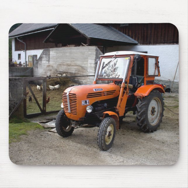 Alfombrilla De Ratón Naranja Steyr Tractor KL II (Frente)