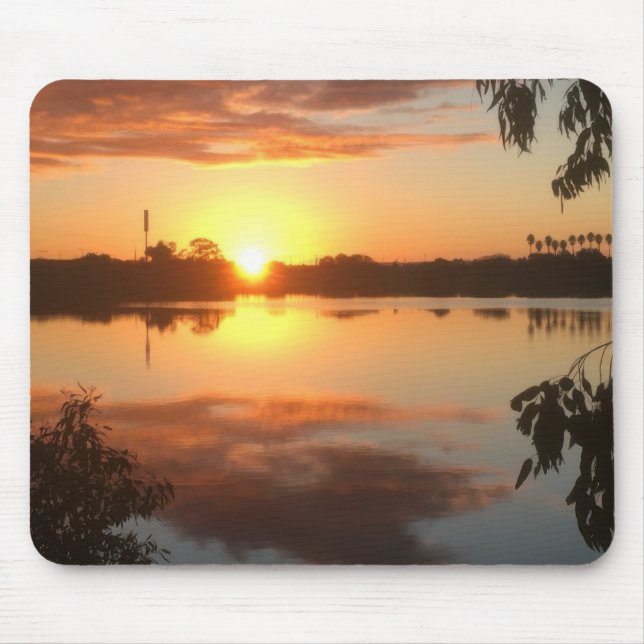 Alfombrilla De Ratón Naranja Sunrise (Frente)