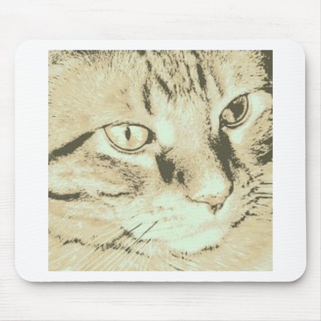Alfombrilla De Ratón Naranja Tabby Cat (Frente)