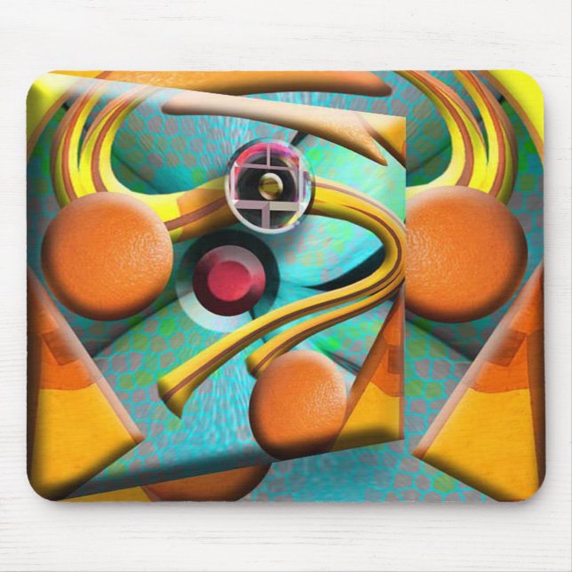Alfombrilla De Ratón Naranja también (Frente)