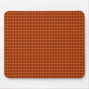 Alfombrilla De Ratón Naranja Tartan Mousepad