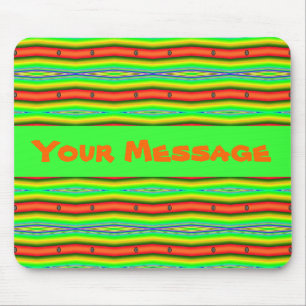 Alfombrilla De Ratón naranja verde claro