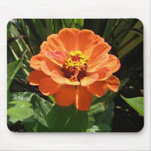Alfombrilla De Ratón Naranja Zinnia Mousepad