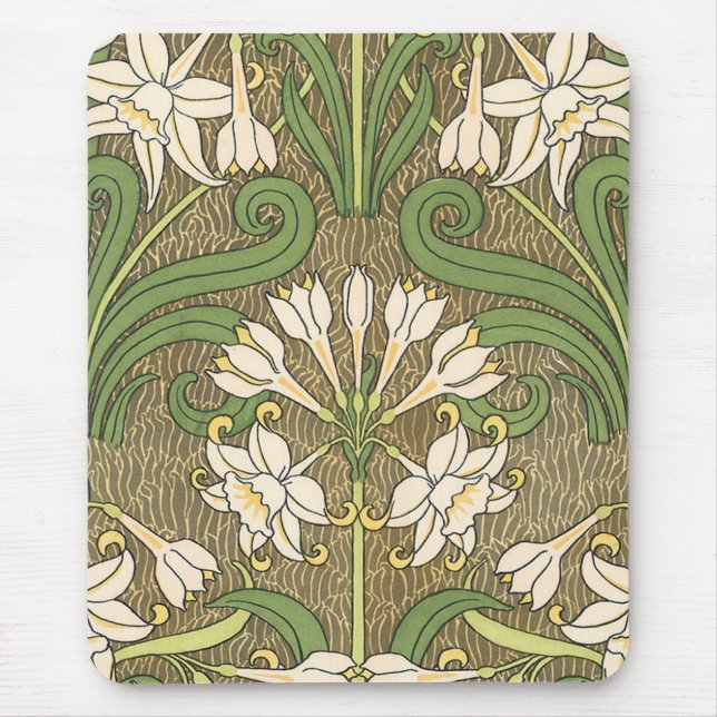 Alfombrilla De Ratón Narciso de Nouveau del arte de Grasset - Mousepad (Frente)