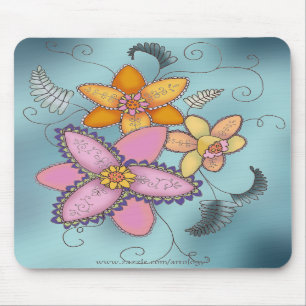 Alfombrilla De Ratón Narcisos coloridos Mousepad