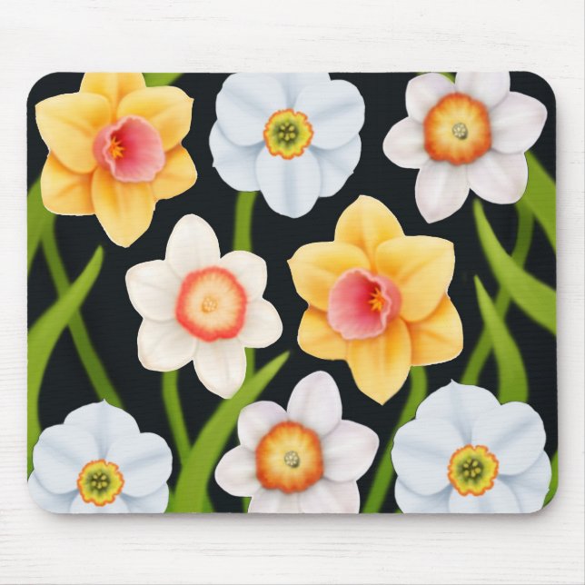 Alfombrilla De Ratón Narcisos Mousepad de la primavera (Frente)