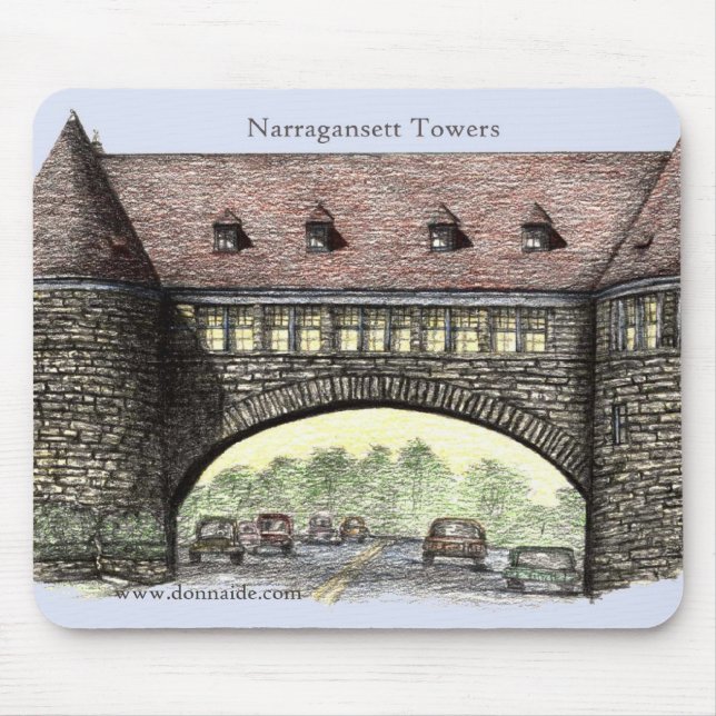 Alfombrilla De Ratón Narragansett se eleva Mousepad (Frente)