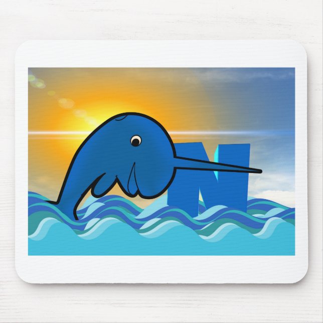 Alfombrilla De Ratón narval (Frente)