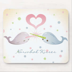 Alfombrilla De Ratón Narwhal besa Mousepad