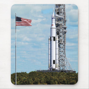 Alfombrilla De Ratón NASA SLS Sistema de lanzamiento espacial Cohete pl