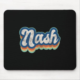 Alfombrilla De Ratón Nash Nombre de pila Chico Estilo Vintage 70s 80s P