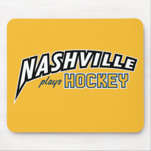 Alfombrilla De Ratón Nashville juega Hockey Gold Mouse Pad