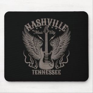 Alfombrilla De Ratón Nashville Tennessee Guitar Country Music City