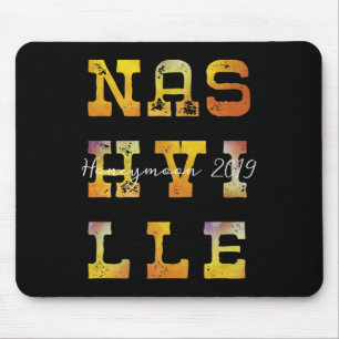 Alfombrilla De Ratón Nashville Trip T Shirt 2019 Honeymoon Bride Y Gr