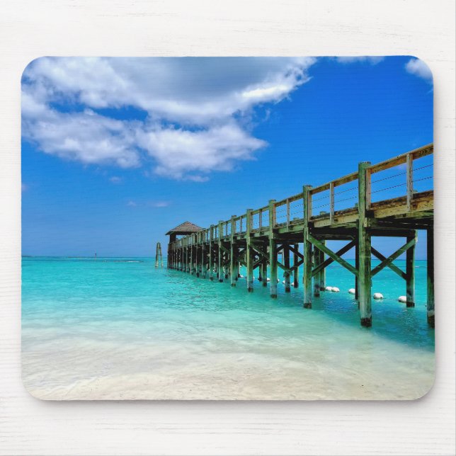 Alfombrilla De Ratón Nassau Bahamas Wooden Pier (Frente)