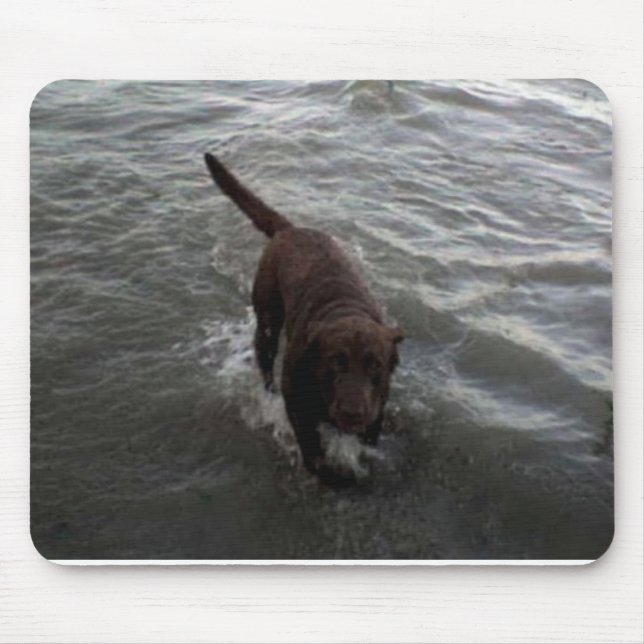 Alfombrilla De Ratón Natación del labrador retriever (Frente)