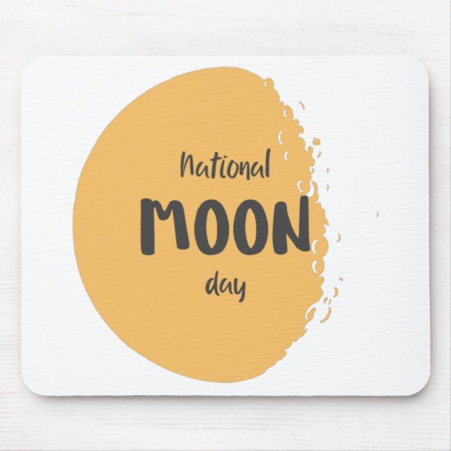 Alfombrilla De Ratón National Moon Day (Frente)