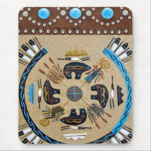 Alfombrilla De Ratón Nativo americano "Sandpainting" Mousepad
