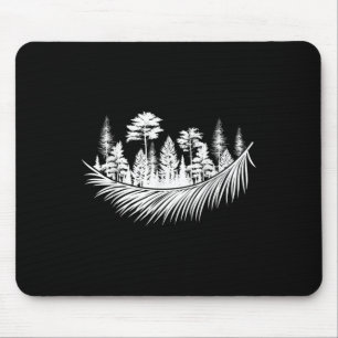 Alfombrilla De Ratón Naturaleza Bosque Plantas Árboles Camping Senderis