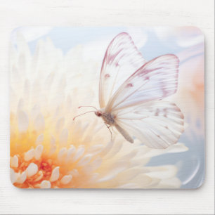 Alfombrilla De Ratón Naturaleza de la flor de mariposa Serene Tranquilo