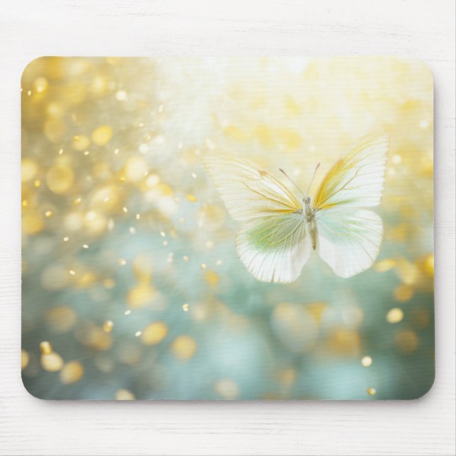 Alfombrilla De Ratón Naturaleza de la flor de mariposa Serene Tranquilo (Frente)