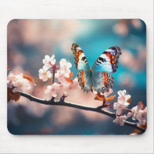 Alfombrilla De Ratón Naturaleza de la flor de mariposa Serene Tranquilo