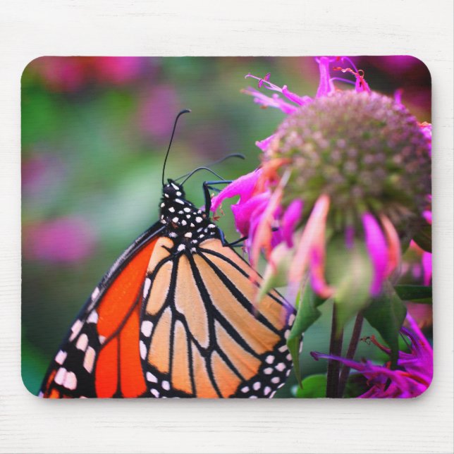 Alfombrilla De Ratón Naturaleza de la mariposa monarca (Frente)