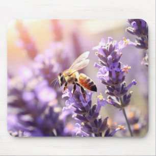 Alfombrilla De Ratón Naturaleza de las flores de abeja Serene Tranquili