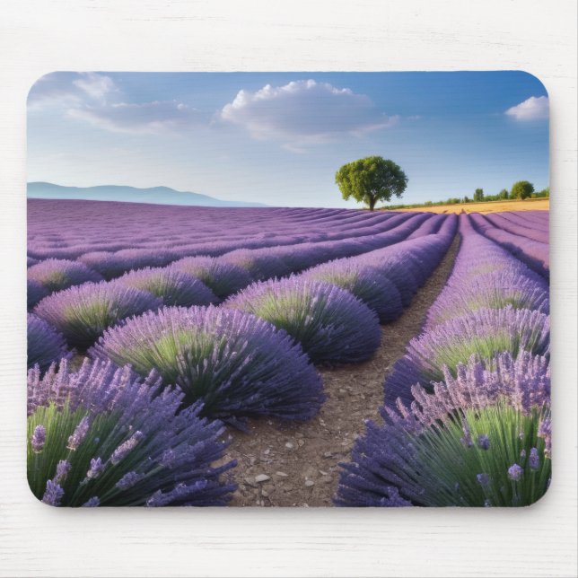 Alfombrilla De Ratón Naturaleza de Lavanda Paisaje al aire libre Tranqu (Frente)