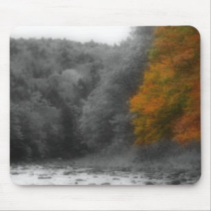 Alfombrilla De Ratón Naturaleza de los árboles otoñales Mousepad blanco