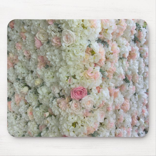 Alfombrilla De Ratón Naturaleza floral Rosa Patrón rosa floral (Frente)