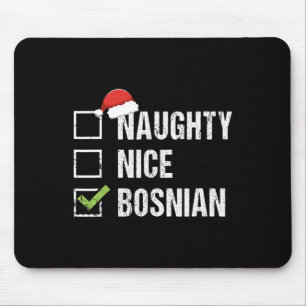 Alfombrilla De Ratón Naughan Niza Bosnian Santa Hat Navidades Gift 1
