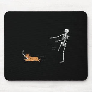 Alfombrilla De Ratón Naughty Corgi Dog Fun Skeleton Halloween