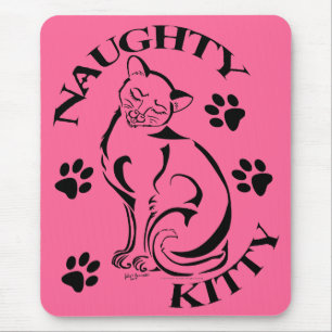 Alfombrilla De Ratón Naughty Kitty Mousepad