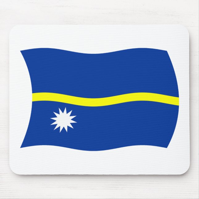 Alfombrilla De Ratón Nauru Flag Mousepad (Frente)