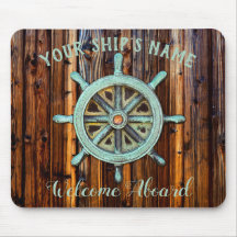 Nautical Theme Bronze Captains Wheel