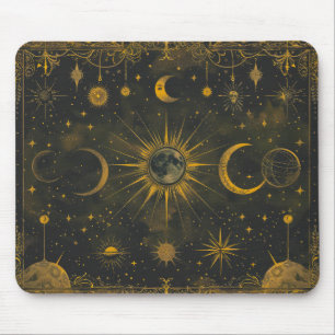 Alfombrilla De Ratón Naval ligera y Mousepad Celestial dorado