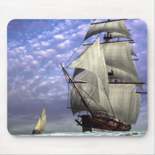 Alfombrilla De Ratón Nave alta y Ketch