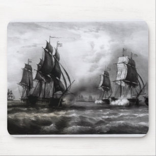 Alfombrilla De Ratón Nave del "guardabosques" de John Paul Jones, 1793