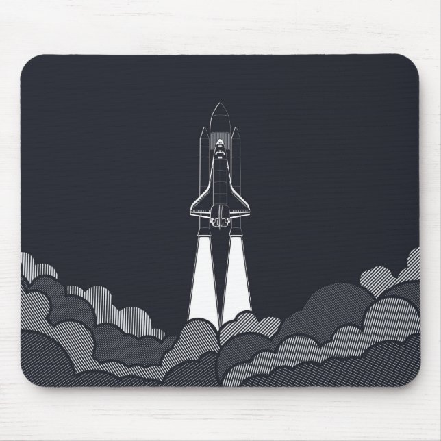 Alfombrilla De Ratón Nave espacial Mousepad (Frente)