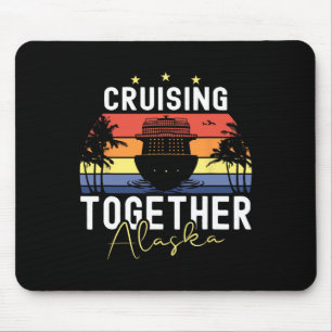 Alfombrilla De Ratón Navegando juntos crucero de Alaska barco puesta de