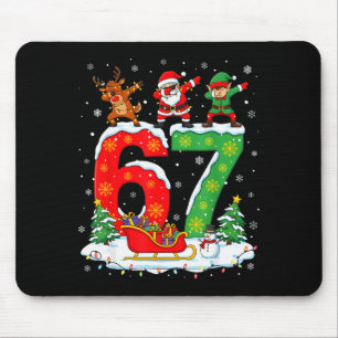 Alfombrilla De Ratón Navidad 67 Seis Siete Meme Gen Alpha Reno San