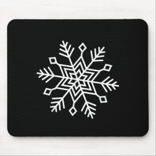 Alfombrilla De Ratón Navidad de Invierno Copo de Nieve Pareo Familiar F