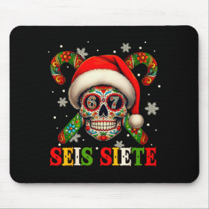 Alfombrilla De Ratón Navidad Dia De Los Muertos Calavera De Azúcar Seis