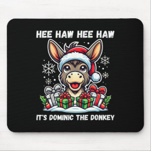 Alfombrilla De Ratón Navidad divertida burro de Navidad italiano Domini